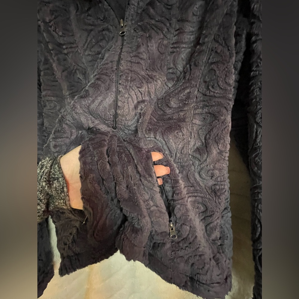 Athleta Half Zip Pullover Jacket Size S Black Gra… - image 6